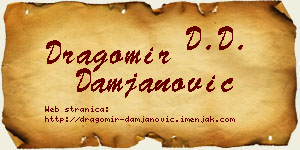 Dragomir Damjanović vizit kartica
